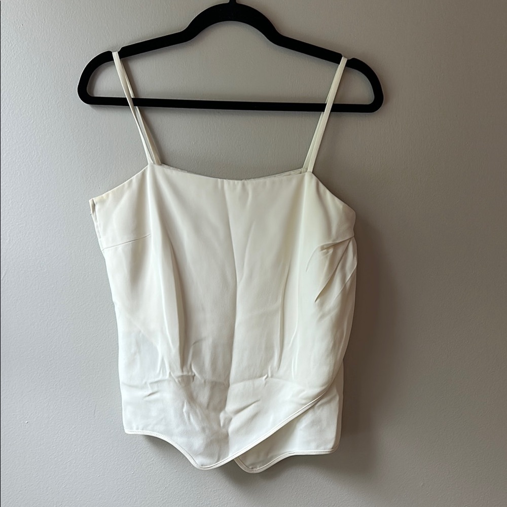 Vintage Georgio Armani Elegant White Spaghetti Strap Top